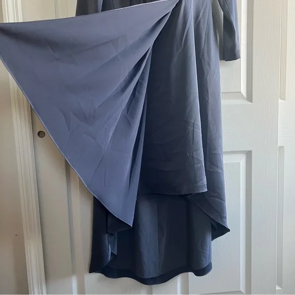 KAY UNGER Helena Hi-Lo Charmeuse Midi Dress - NEW WITH TAG - Picture 9 of 10